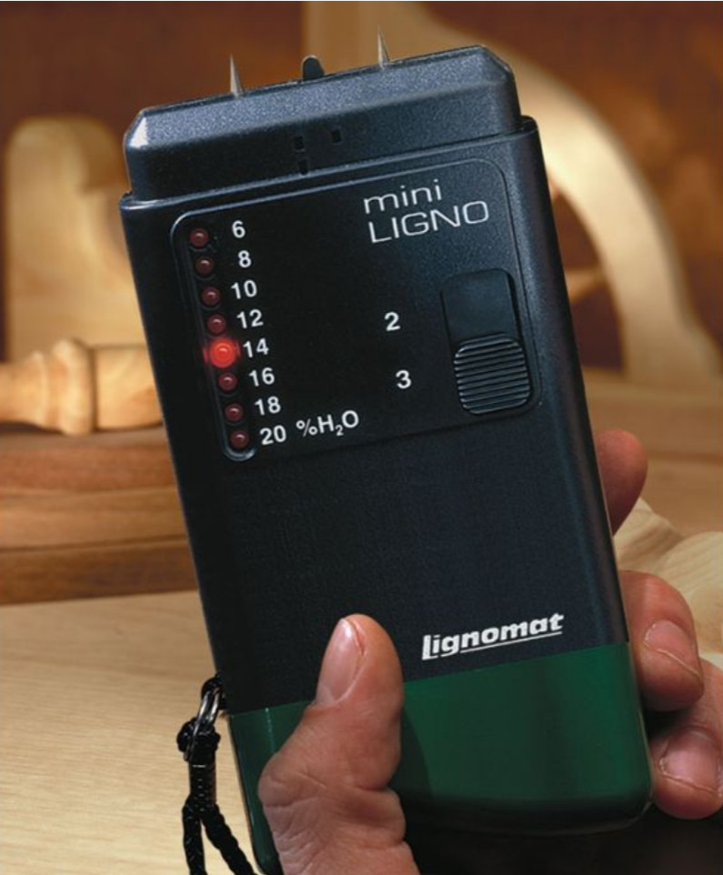 Lignomat Mini-Ligno Pin Type Moisture Meter w/ Case & Instructions Free US Ship