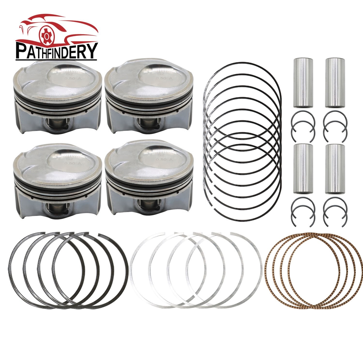 OVERSIZED PISTONS +0.5MM FIT FOR HYUNDAI ELANTRA TUCSON KIA SOUL 1.8 2.0L