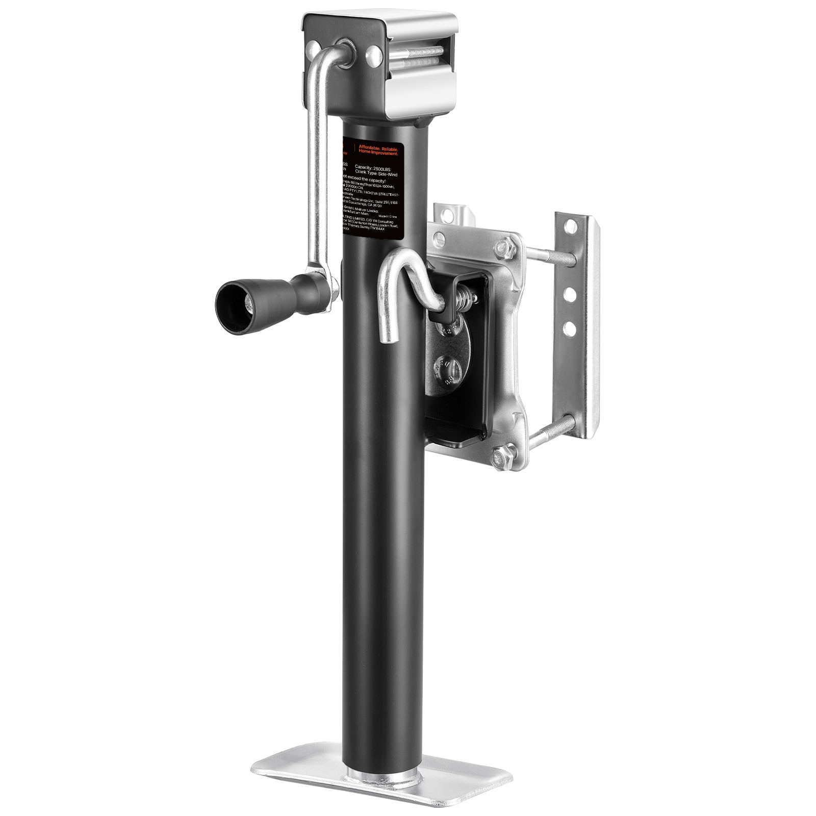 Uimoso Trailer Jack Bolt-on Trailer Tongue Jack 2500 lbs Dynamic Load 15" Travel