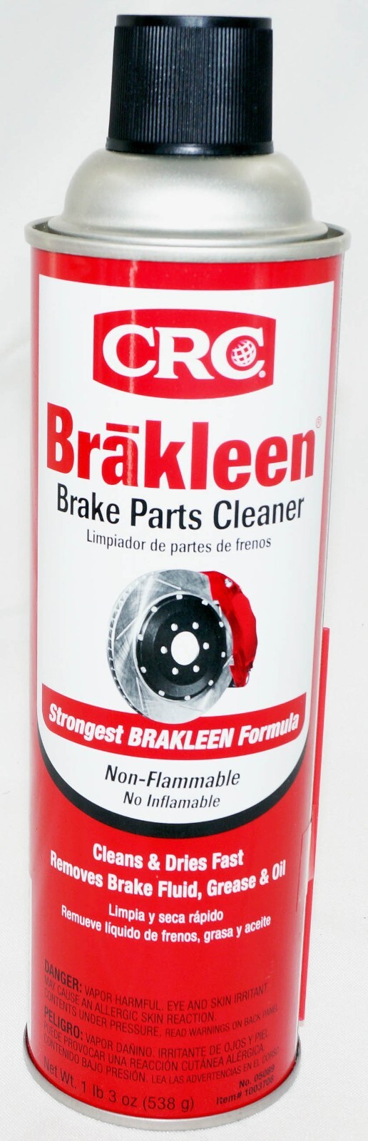 CRC 05089 Brakleen Brake Parts Cleaner Non-Flammable 19oz each can 3 Pack