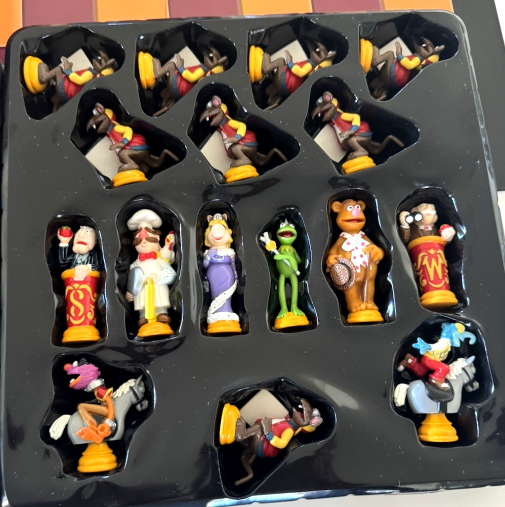 The Muppet Show Deluxe Collector's Chess Set Complete Metal Tin
