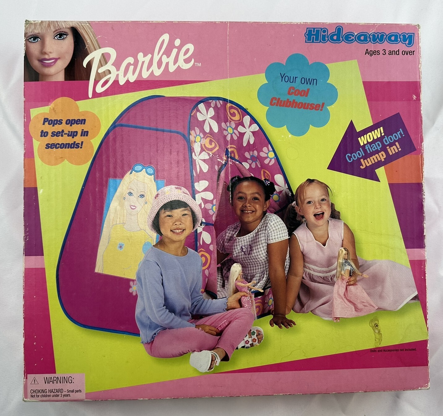2001 Barbie Hideaway Childsize Tent for Indoor Use Brand New FREE SHIPPING