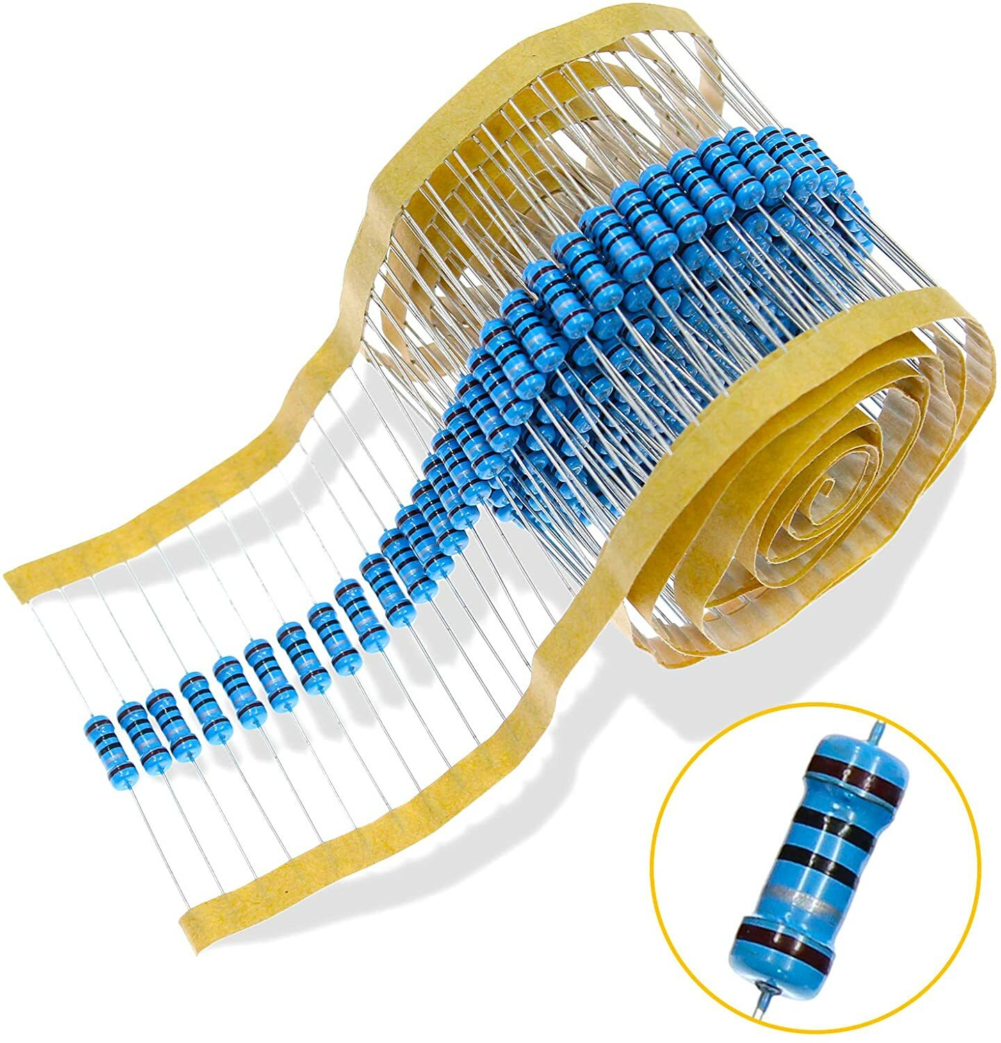 100 PCS 1/4w(0.25 watt) 1% metal film resistors Over200 Various Value YOU CHOOSE