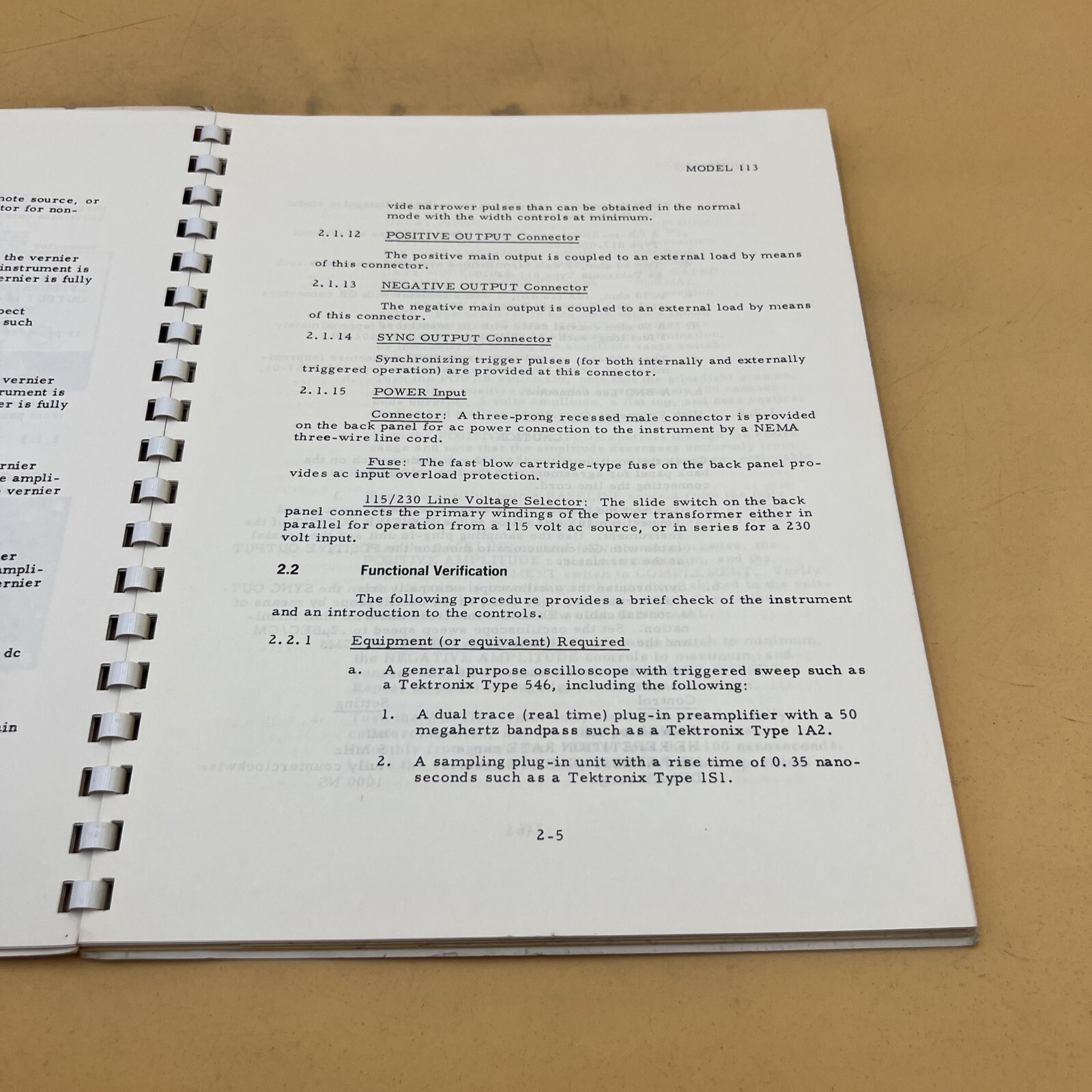 Datapulse Model 113 Pulse Generator Operation and Maintenance Manual Preliminary