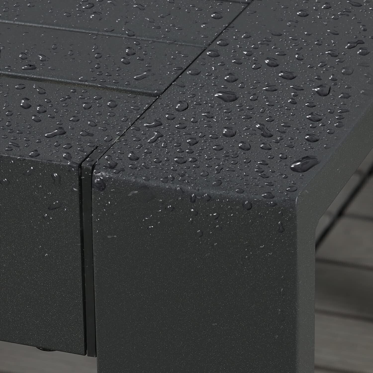 Aoodor Patio Furniture 3 Seater Aluminum Sofa Couch Deep Seat Conversation Set