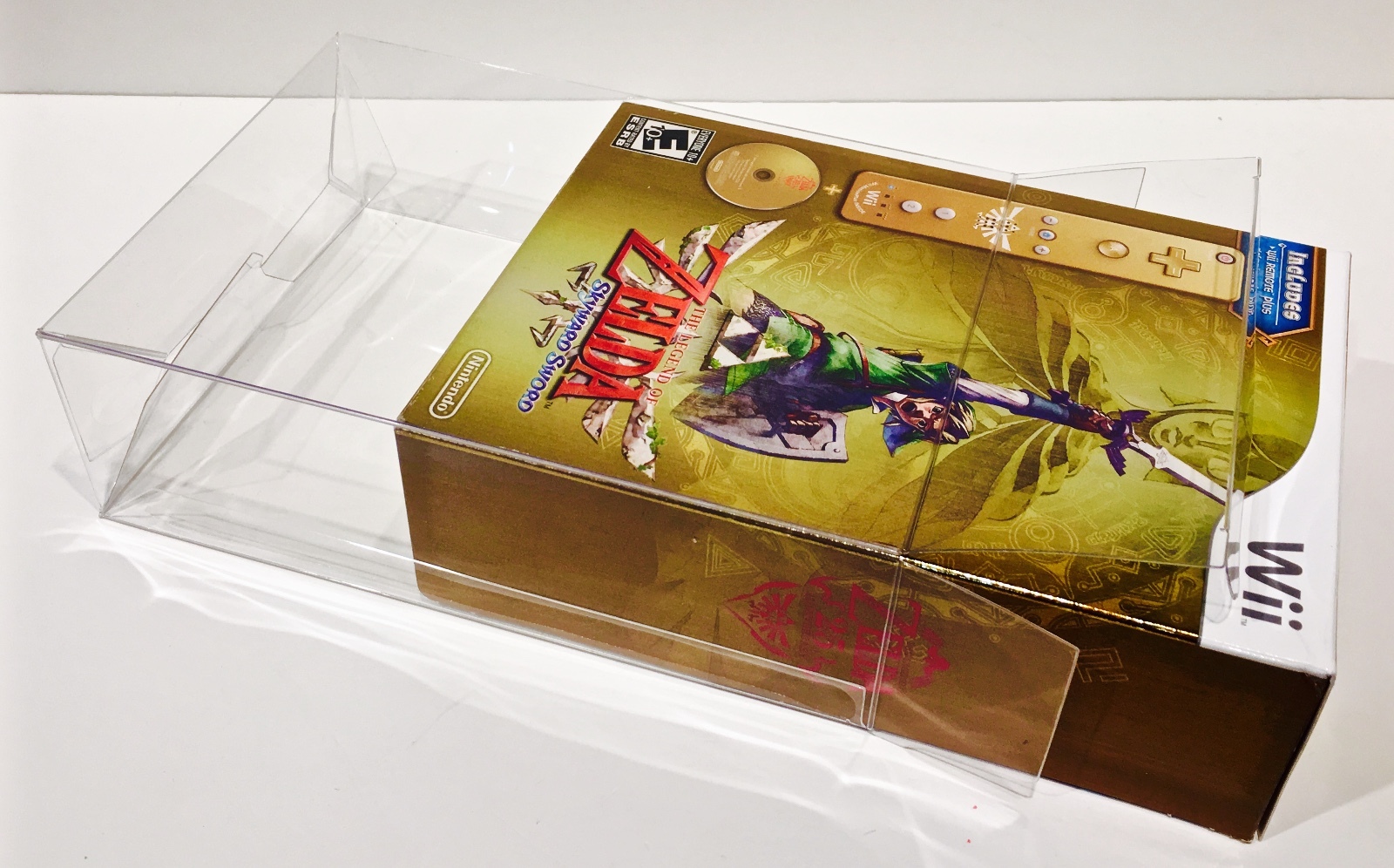 1 Box Protector For ZELDA SKYWARD SWORD Nintendo Wii Wiimote (FITS NTSC ONLY!)