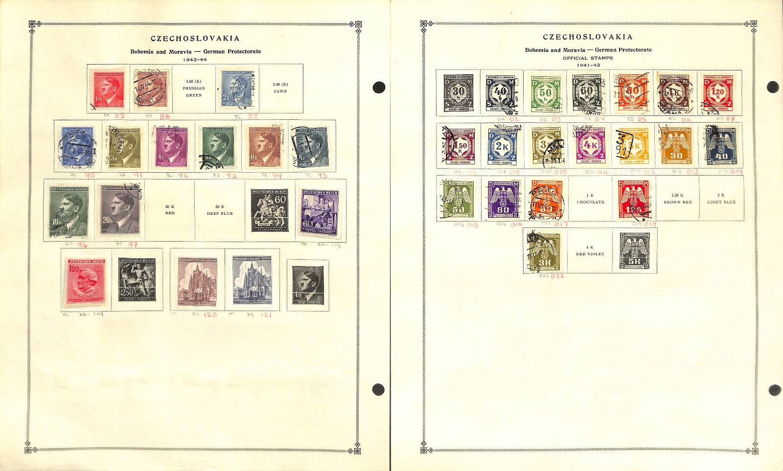 Czechoslovakia Stamp Collection on 60 Scott International Pages, 1918..1996 (BA)