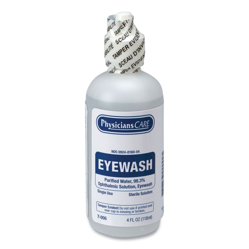 PhysiciansCare by First Aid Only 7006 4 oz. First Aid Disposable Eye Wash New