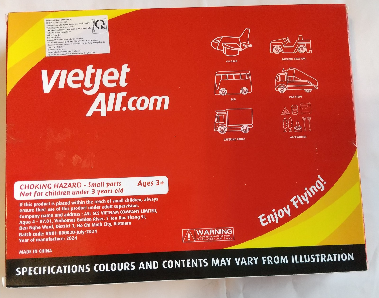 Vietjet Air Diecast Airport Playset Metal 1/87 Model & Plastic Parts *RARE*