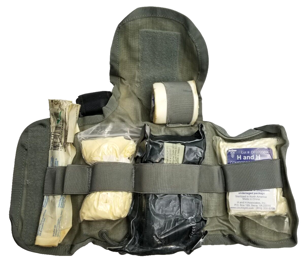 Complete US Army Molle IFAK Individual First Aid Kit Pouch ACU UCP w Compontents