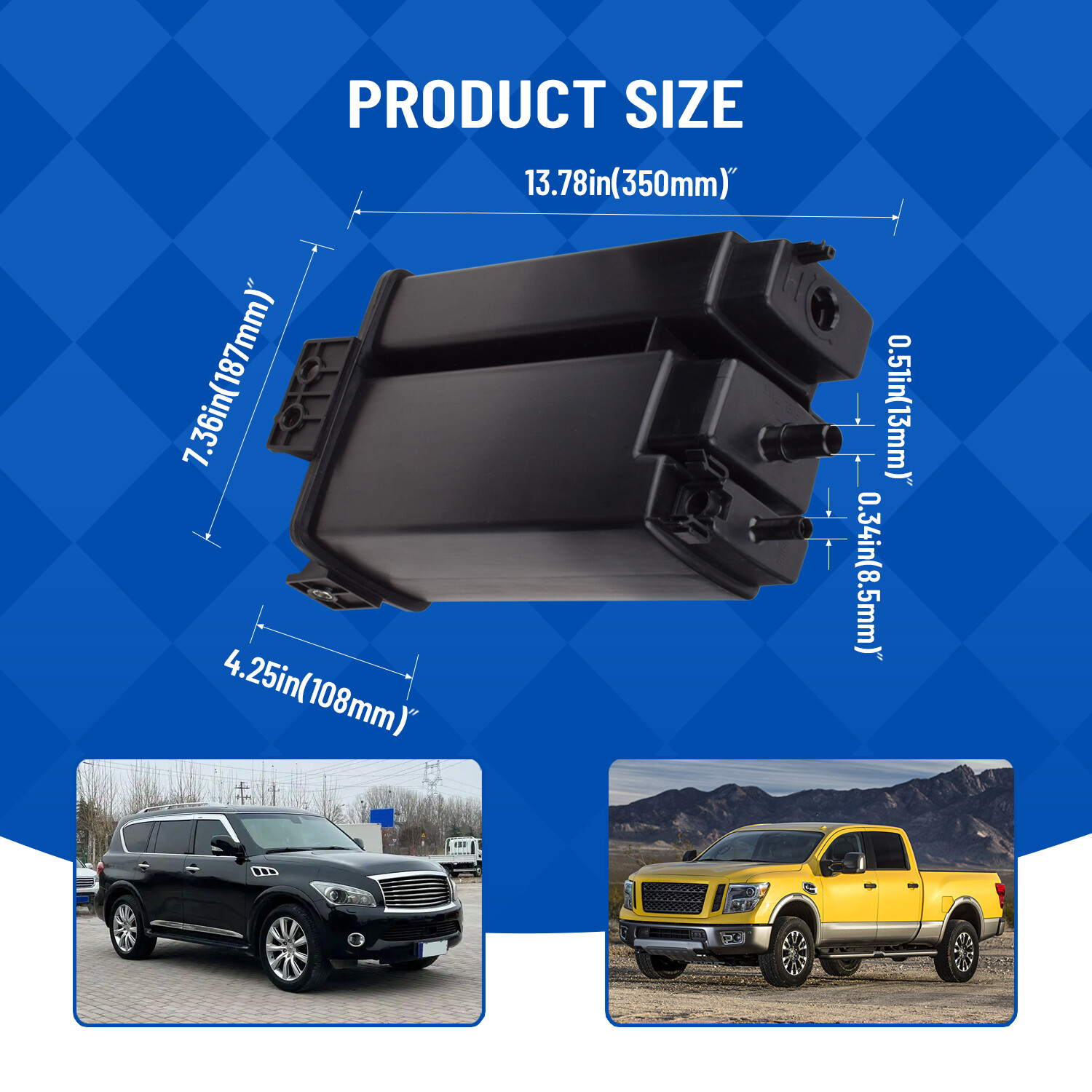 For Nissan Titan NV1500 Emissions Fuel Evap Vapor Charcoal Canister 149507S00A