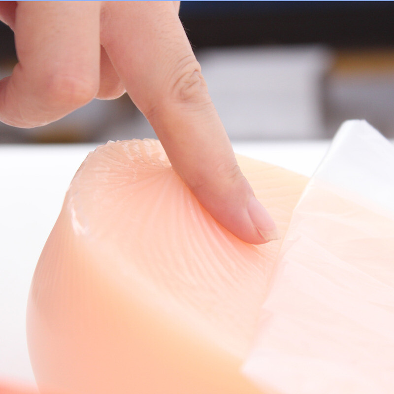 Self-adhesive Full Silicone Fake Boobs 1 Pair Breast Forms Enhancer Crossdresser