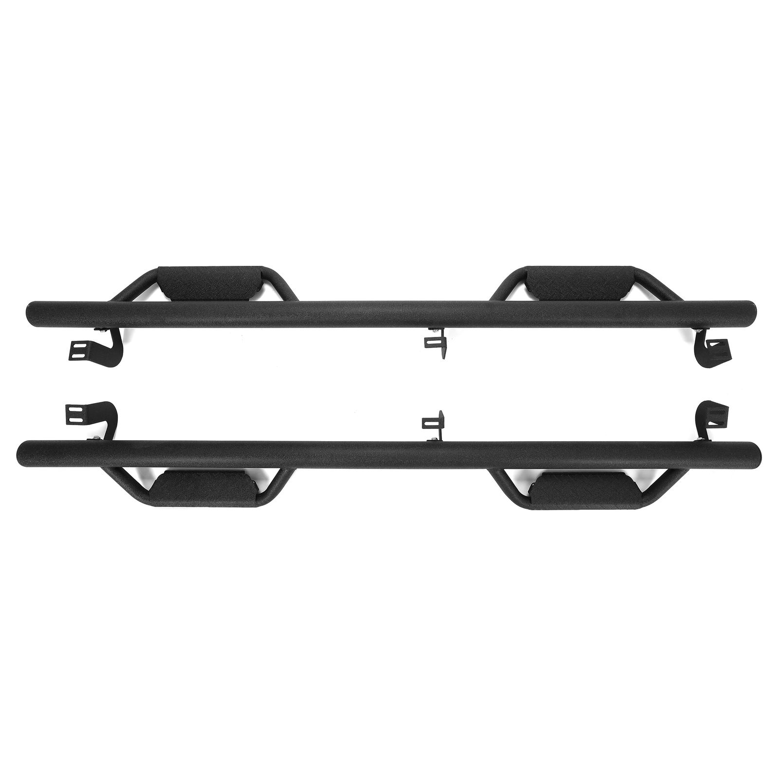 Pair For Toyota Tacoma 05-23 Black Double Cab Side Steps Nerf Bar Running Boards
