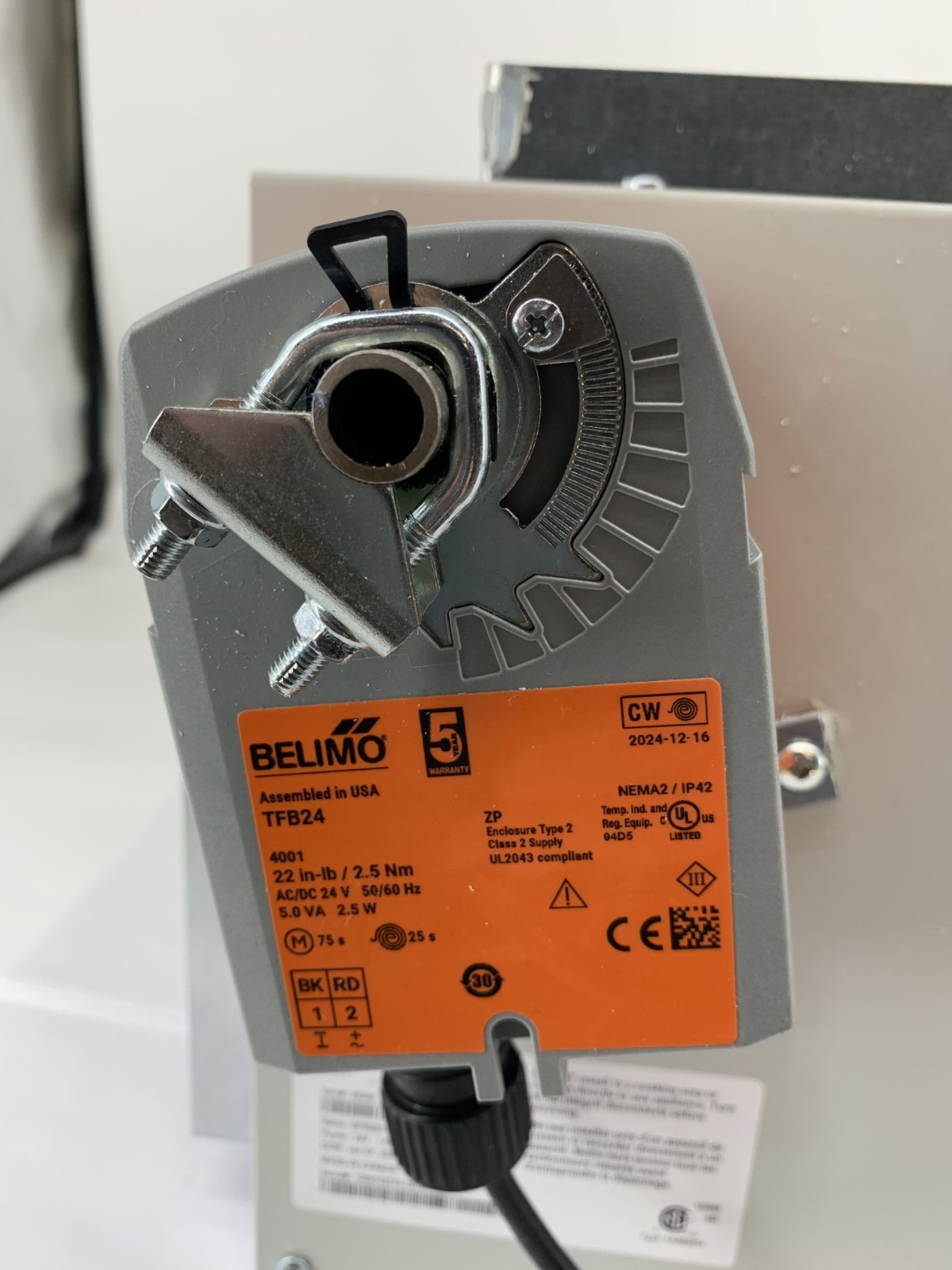 Fantech BPM0814 99300 8" x 14" 3-Way Heat Recovery Ventilator By-Pass Module 24V