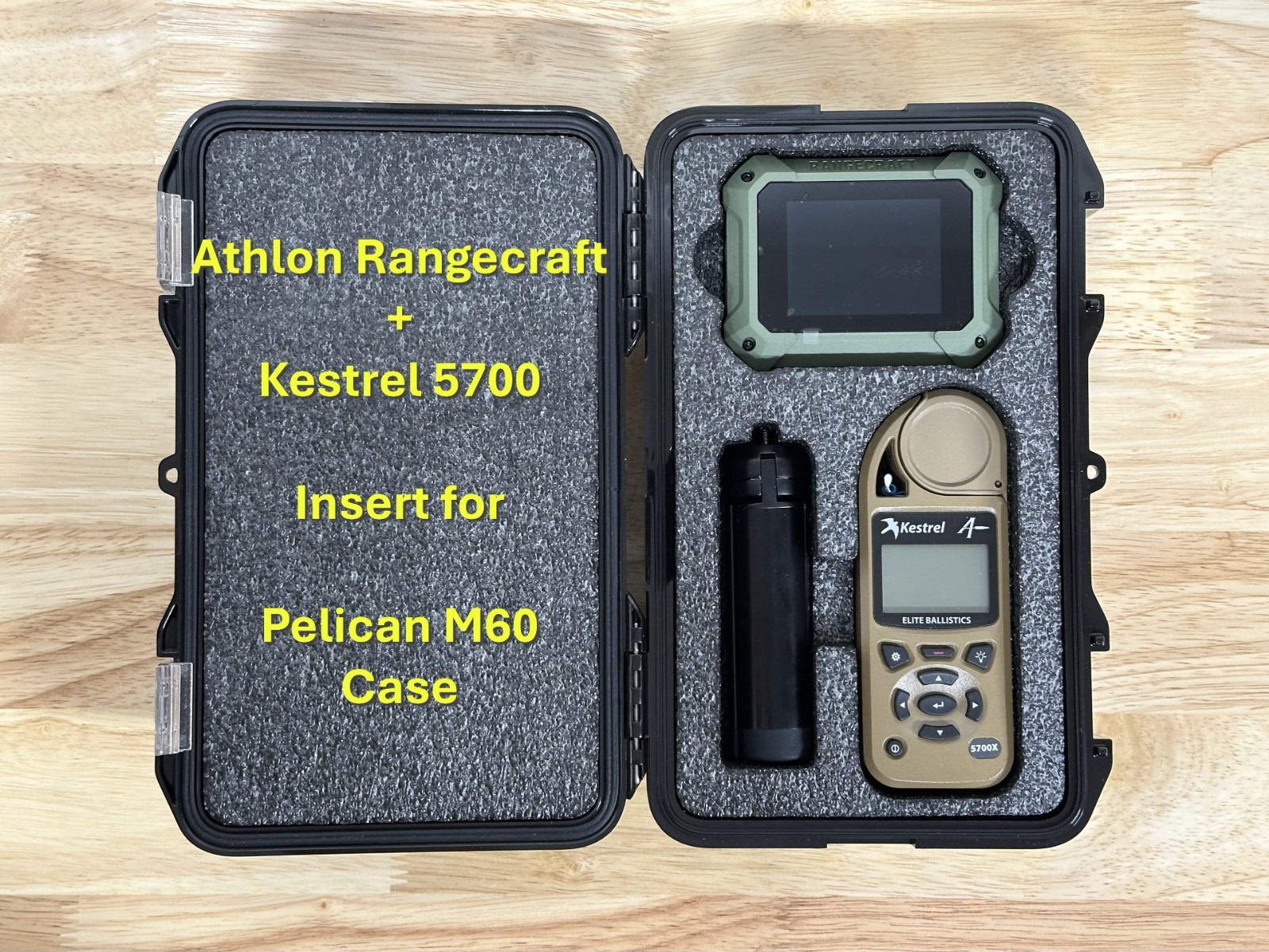 Pelican M60 - Athlon Rangecraft & Kestrel 5700 - Case Insert