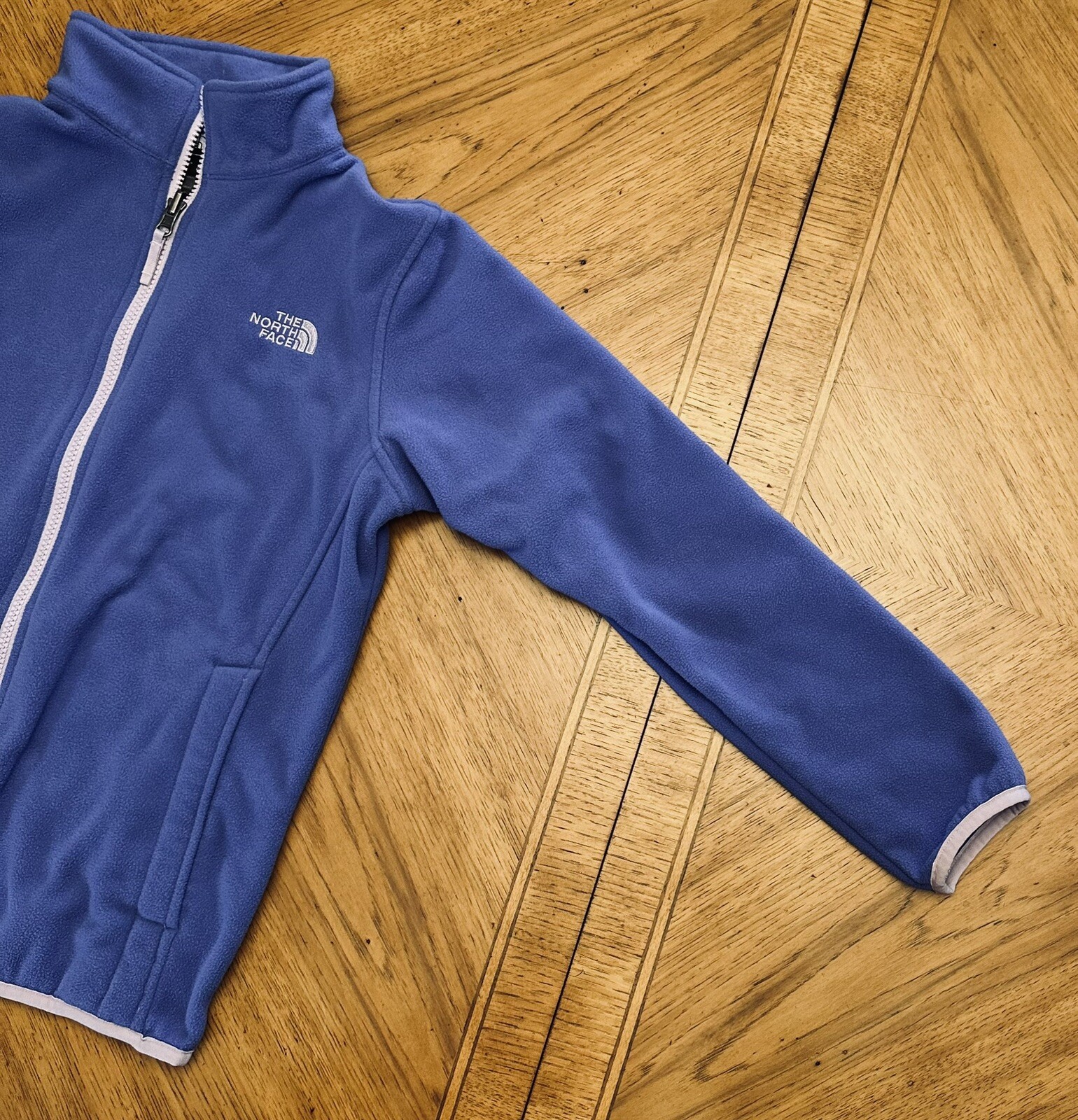 The North Face Jacket Girls Large Purple Grape Fleece Full Zip Outdoor Coat