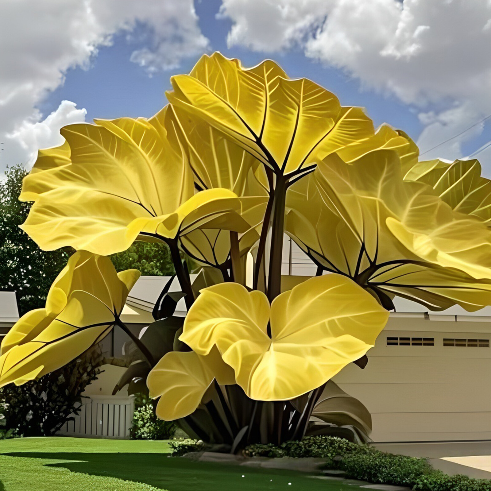 500Pcs Caladium Flower Elephant Ear Seeds Ornamental Plant for Outdoor Courtyard