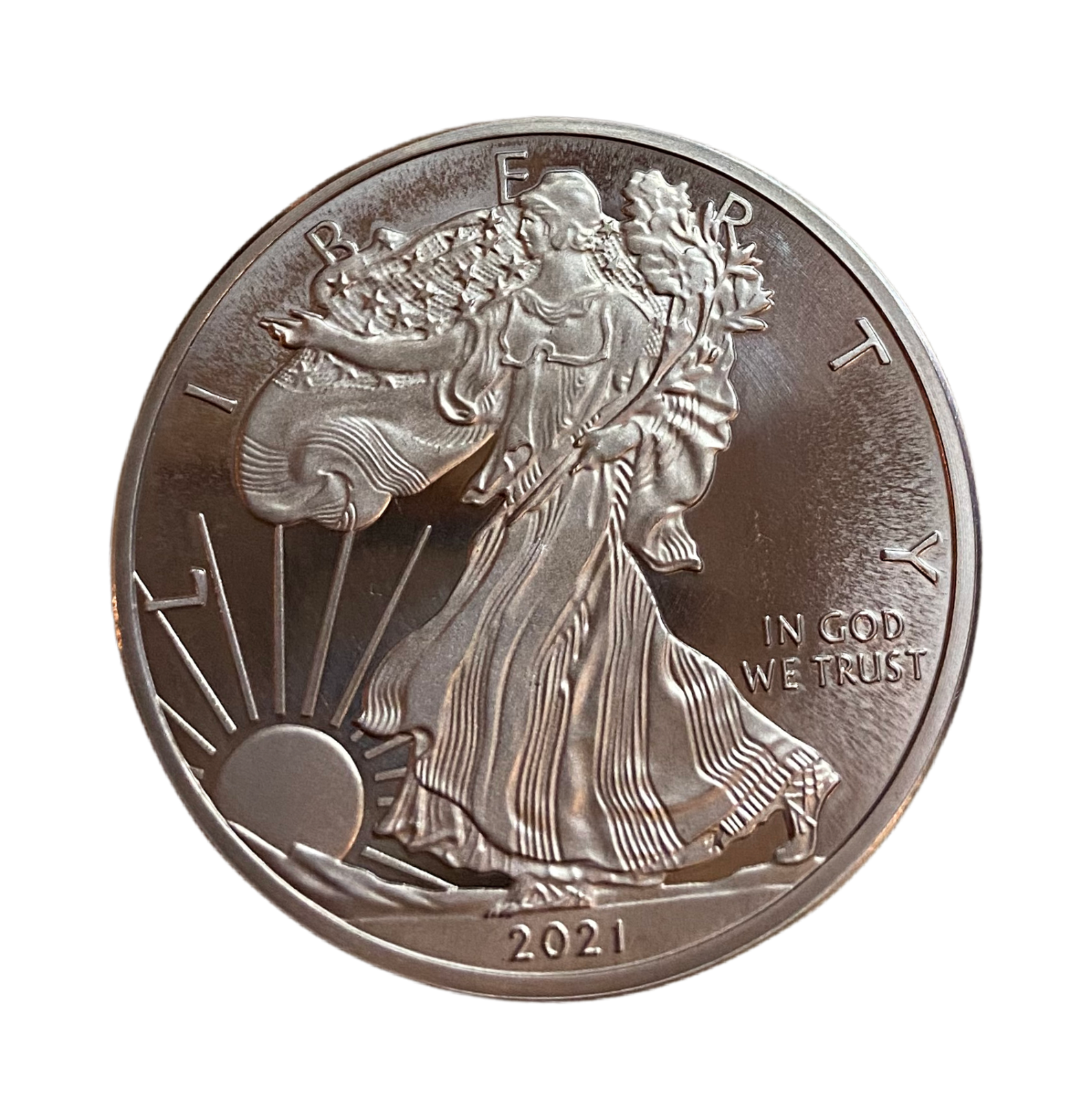 10 LOT 1 TROY OUNCE/OZ .999 Solid TITANIUM Walking Liberty Eagle Rounds Coins