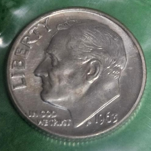 1963 PD US Mint Uncirculated Silver Mint Set in Original Packaging Free Shipping