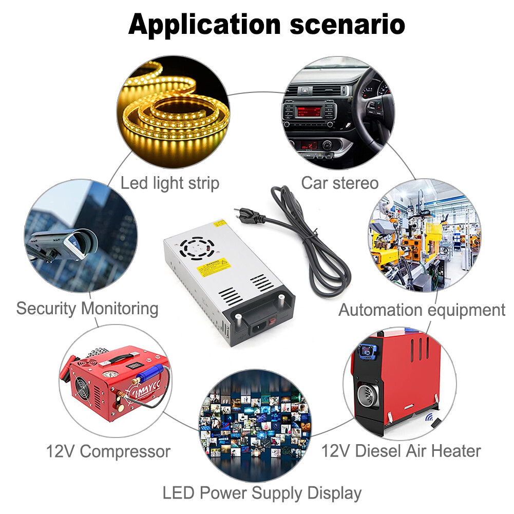110V AC to 12V DC Converter Power Supply SMPS Transformer for RV Pump LED Strip