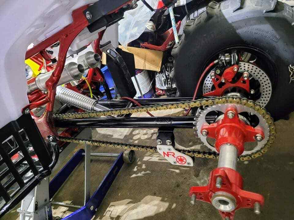 BANSHEE REAR CHAIN GUIDE SLIDER SWINGARM 1987-06 FITS TYSON LONESTAR STELLER APC