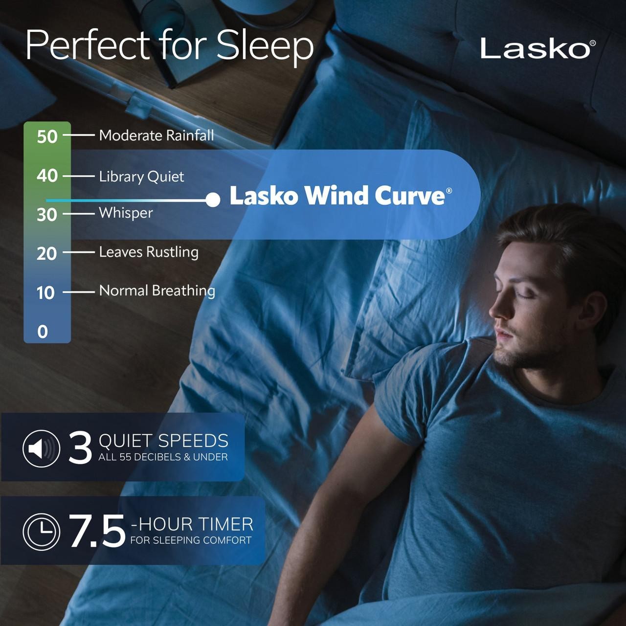 Lasko T42954 42" Wind Curve Oscillating Tower Fan