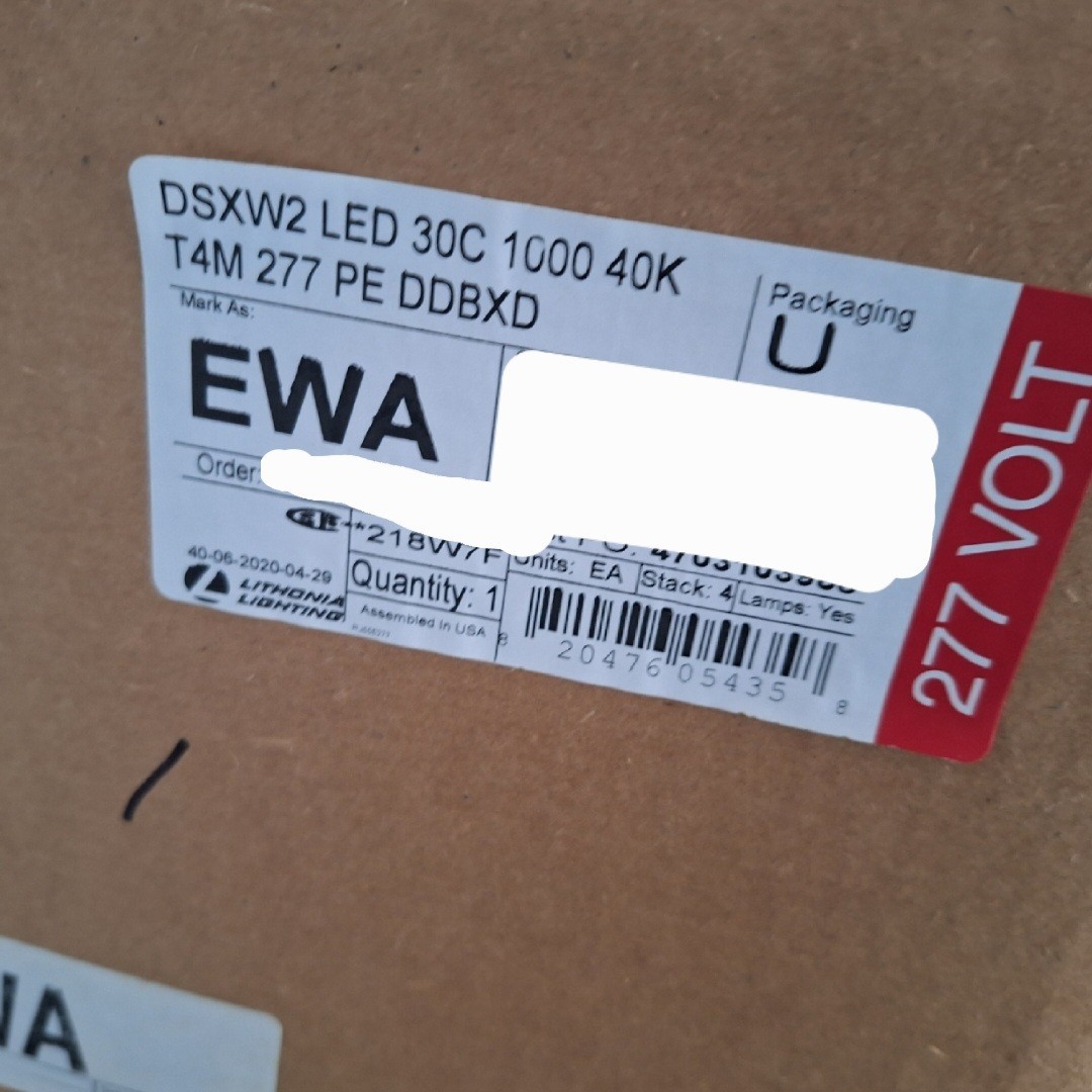 DSXW2 LED 30C 1000 40K T4M 277 PE DDBXD Dark Bronze LED Wall Light