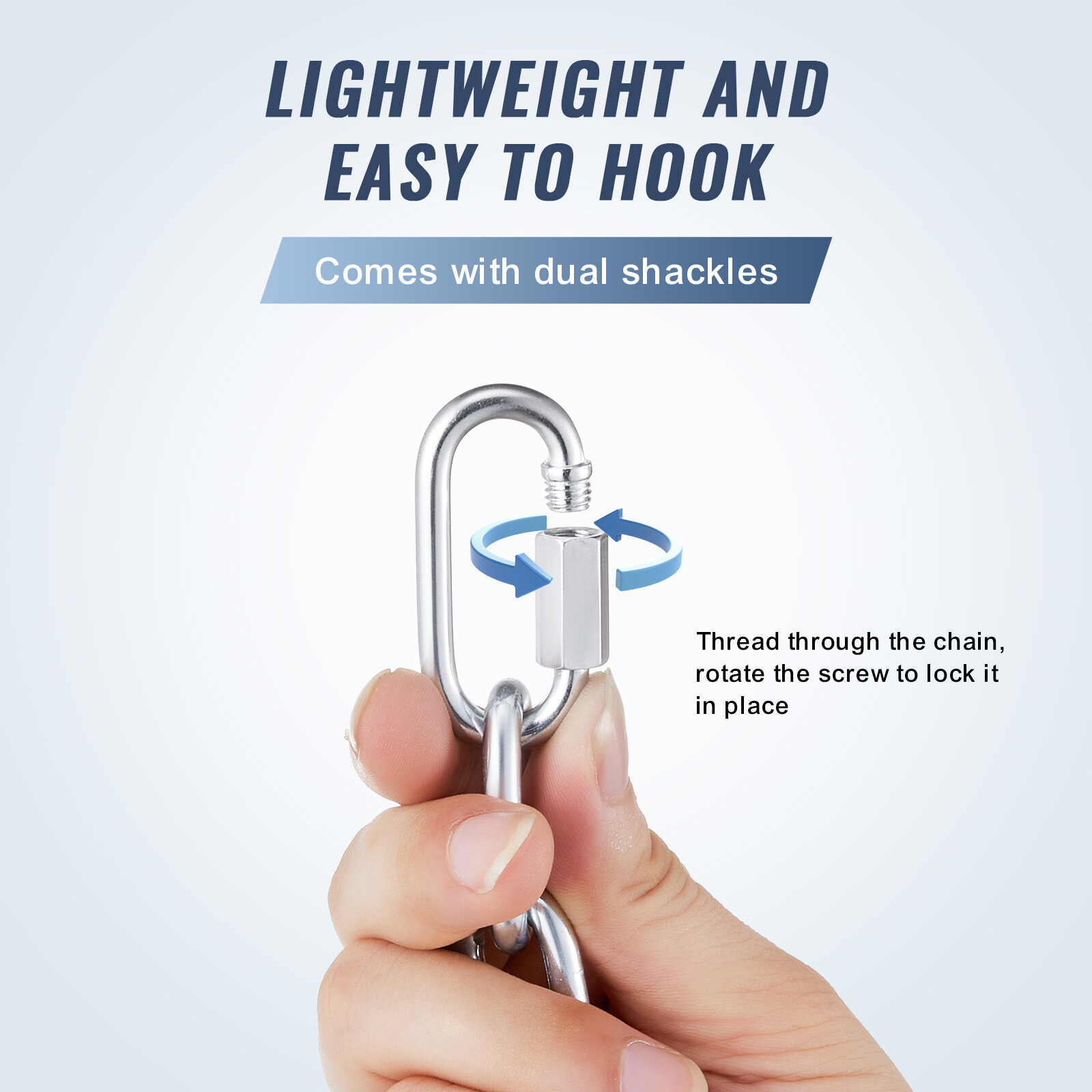 VEVOR 1/8" x 100' Zinc Plated Proof Coil Chain Carbon Steel Chain Sling 330 lbs