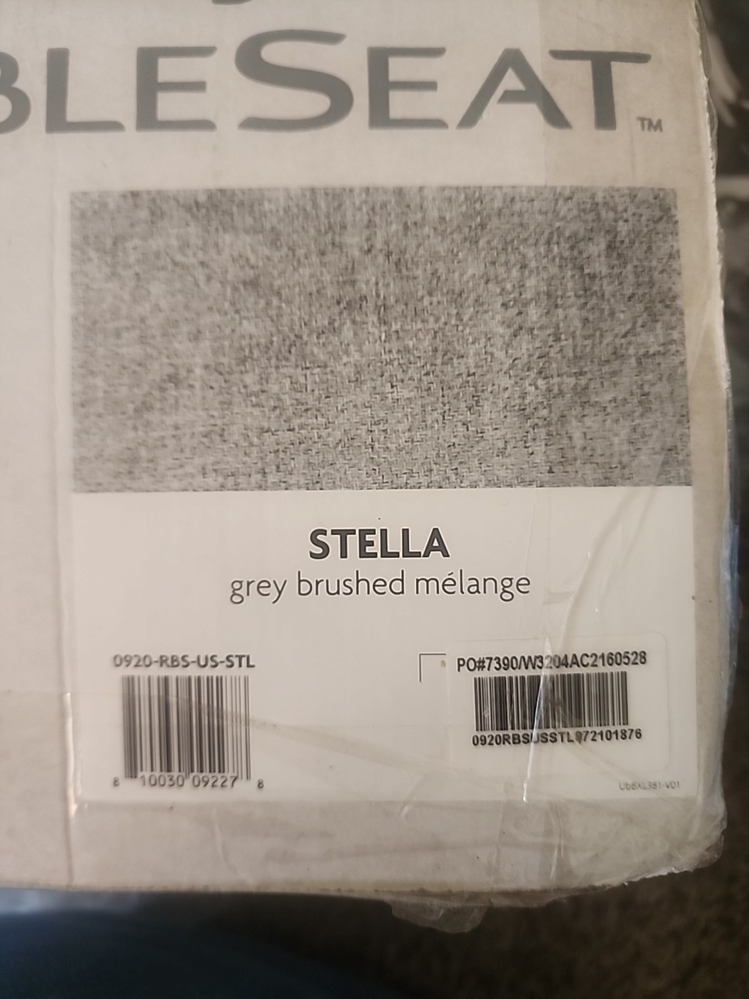 UPPAbaby Vista RumbleSeat V2 w/ Lower Adapters & Bug Shield - Stella Grey -NEW