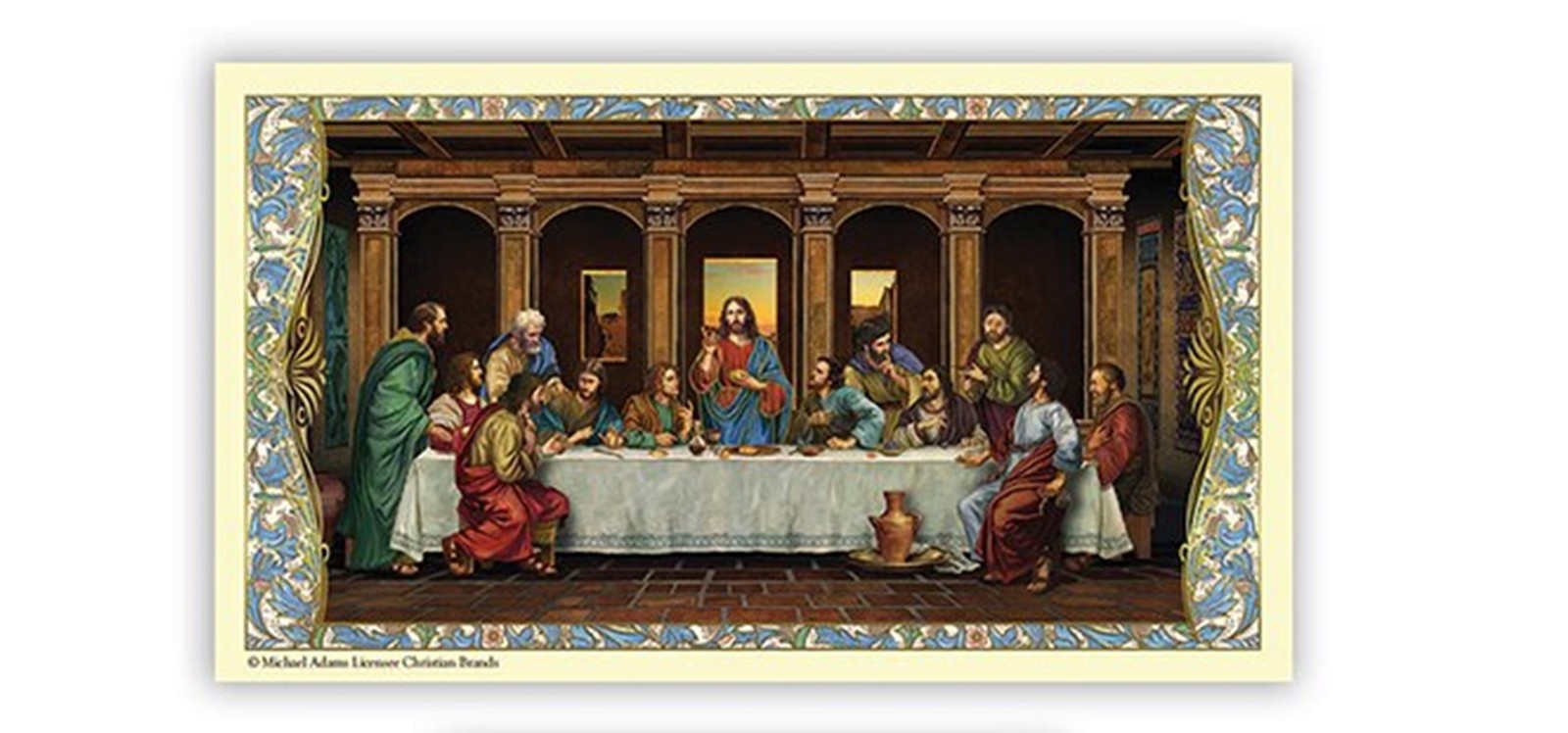 The Apostle's Creed Prayer Laminated Holy Card Catholic Last Supper