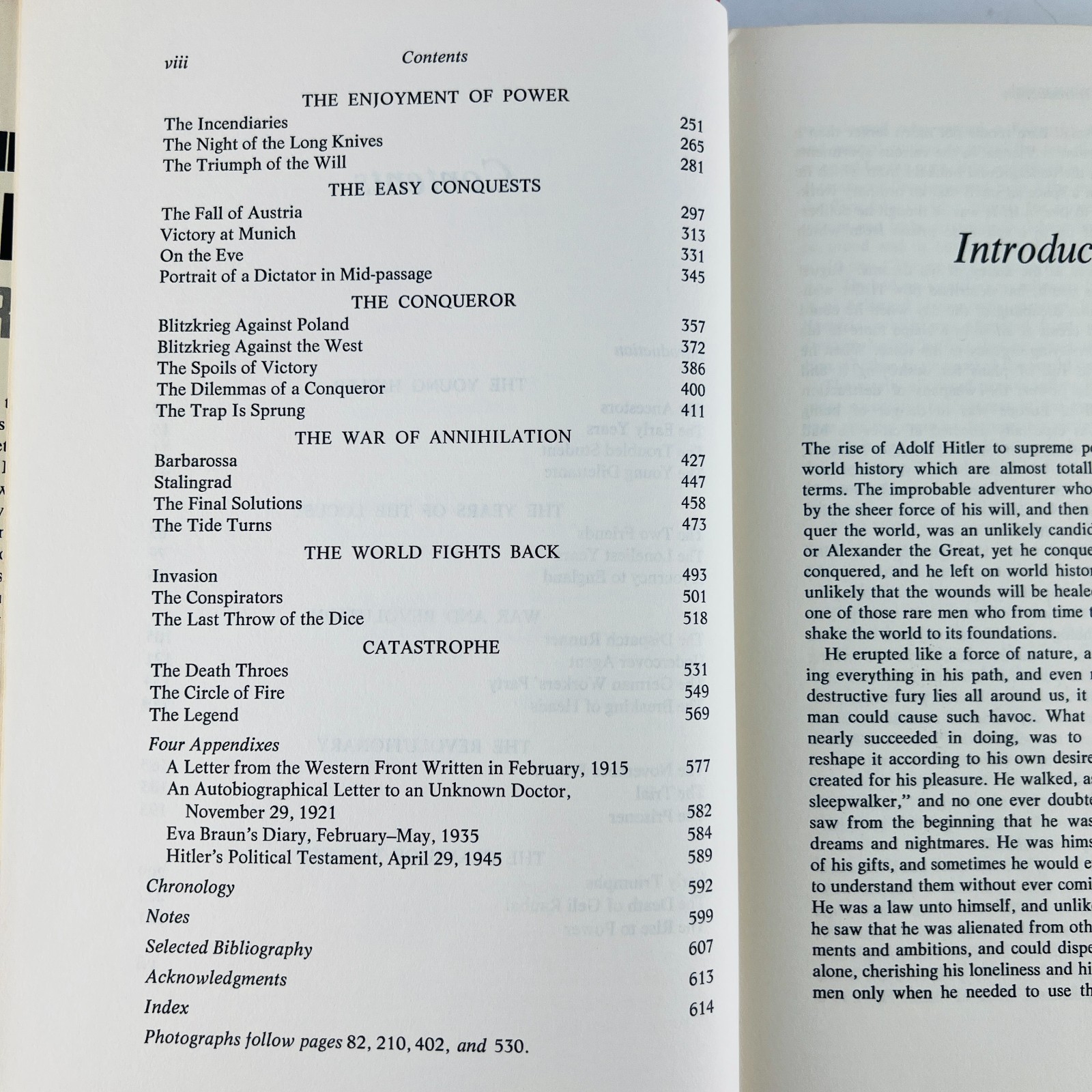 Robert Payne The Life and Death of Adolf Hitler Hardcover Book 1973