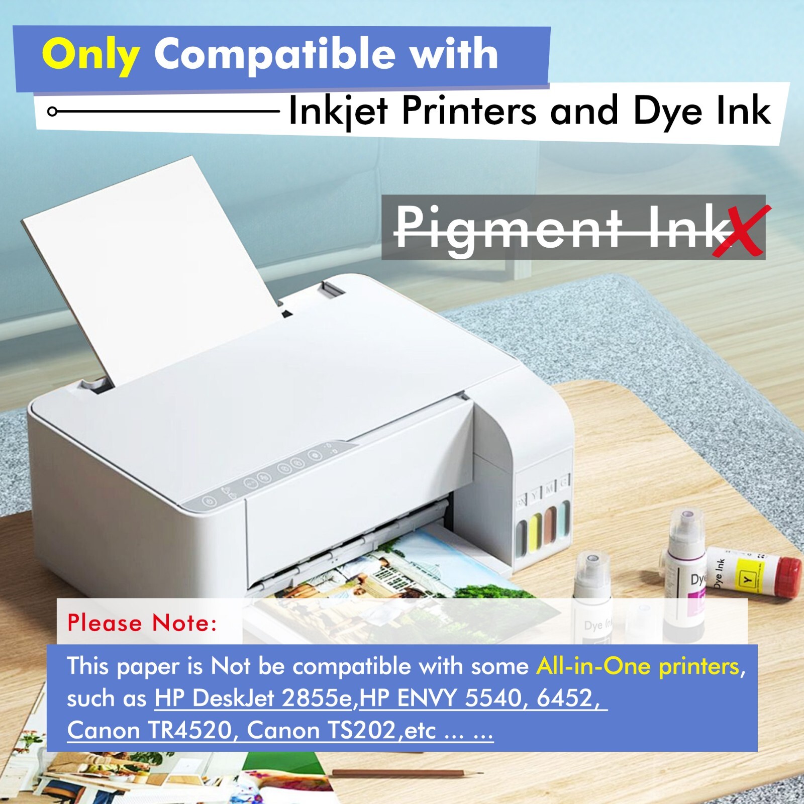 Koala 80lb Double Sided Glossy Photo Paper 8.5x11 White Thick 300g Inkjet Print