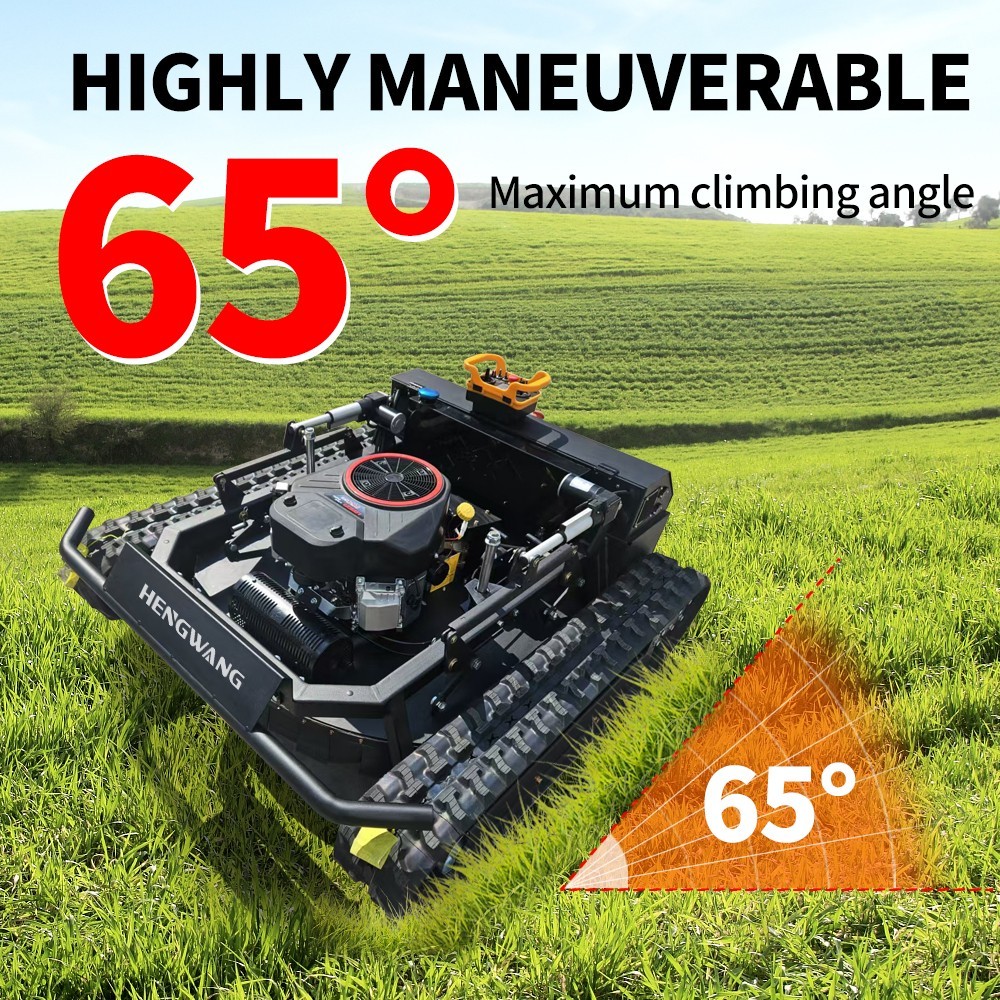 27HP Robot lawn mower sale！ Remote Control Lawn Mower 65° Climbing Free shipping