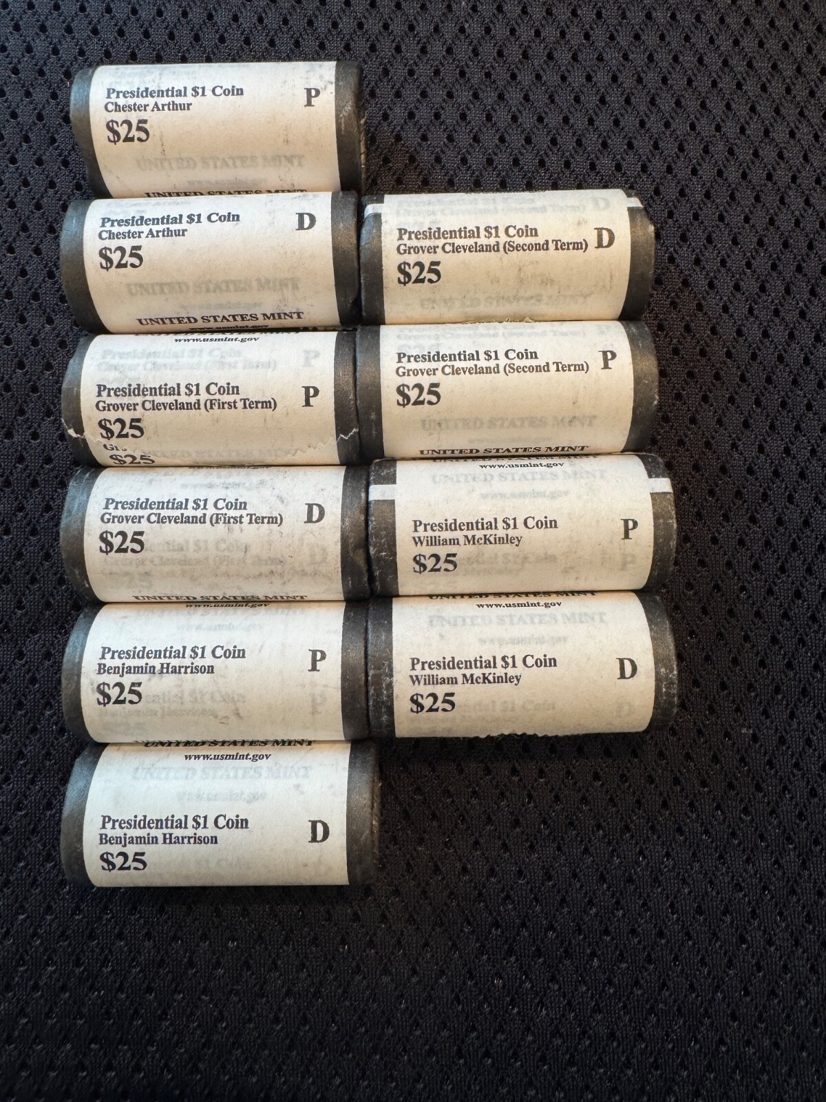 COMPLETE BU Presidential Dollar Set P&D - 80 BU Coins from US Mint Rolls