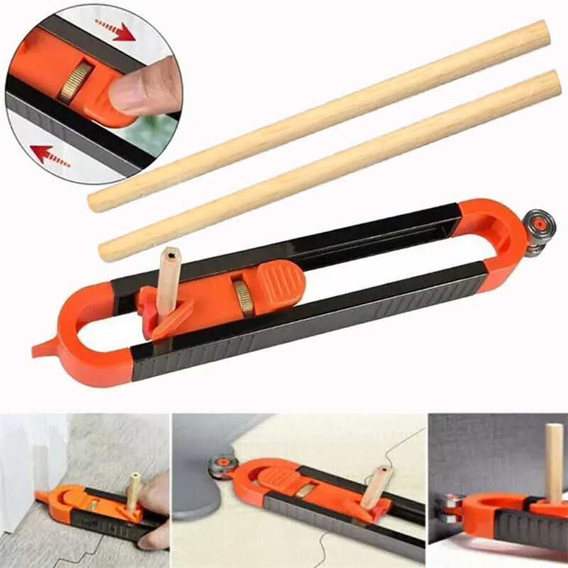 Profile Scribing Ruler Contour Gauge with Lock - Precise Scribe Tool Woodworking