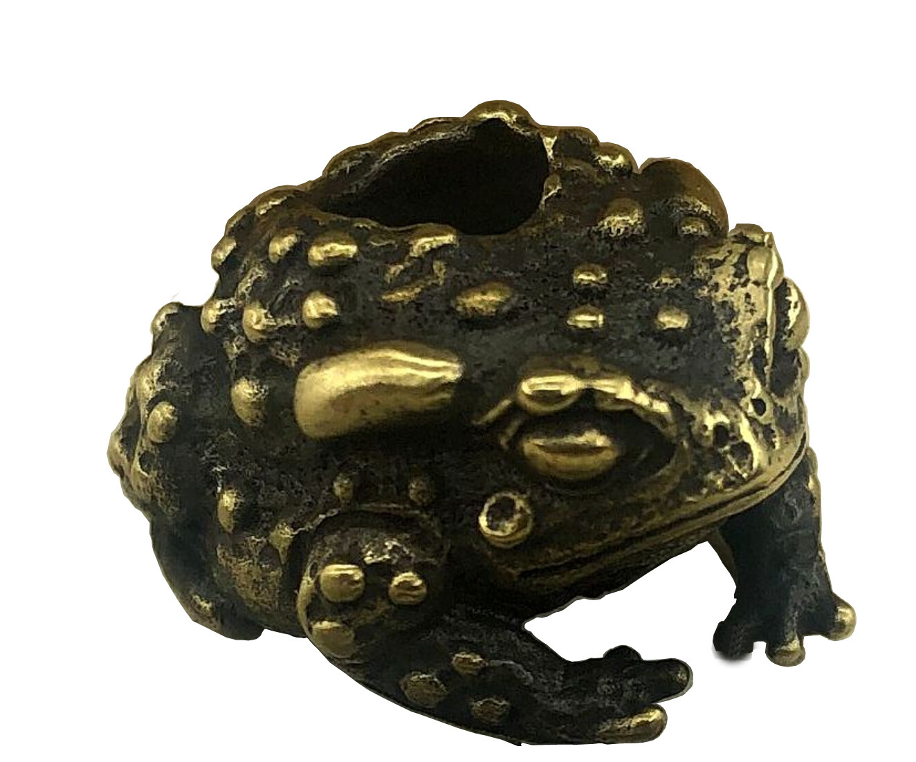 Frog Paracord Bead Hand-Casted Brass Charms EDC Accessories Pendant Buckle