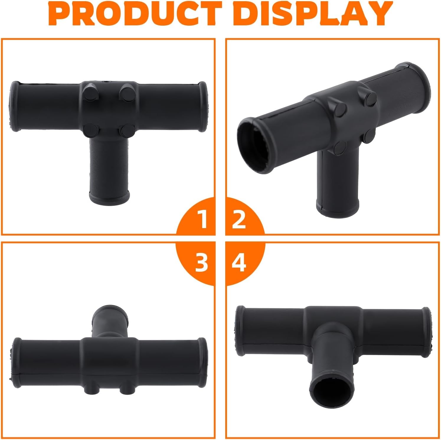 2PCS Heater Hose Tee Connector T Pipe 87248-60460 for Land Cruiser 1992-2007 Seq