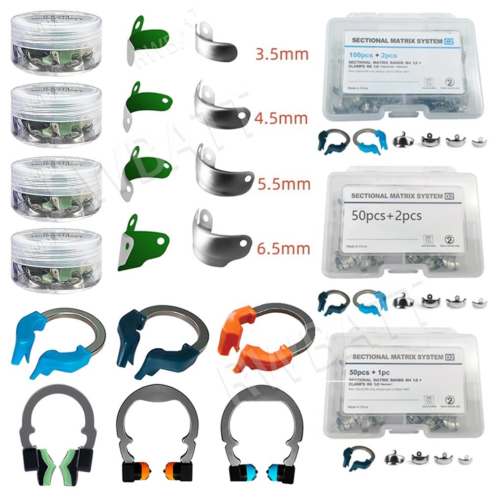 Dental Matrix Bands Ring Sectional Matrice Clamp Fit Garrison Palodent V3 System