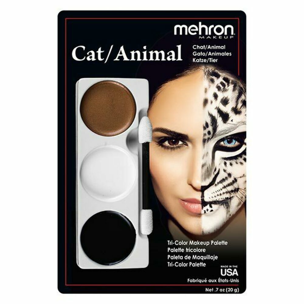 Mehron Tri-Color Character Palettes For SFX/Halloween/Cosplay, Various Styles