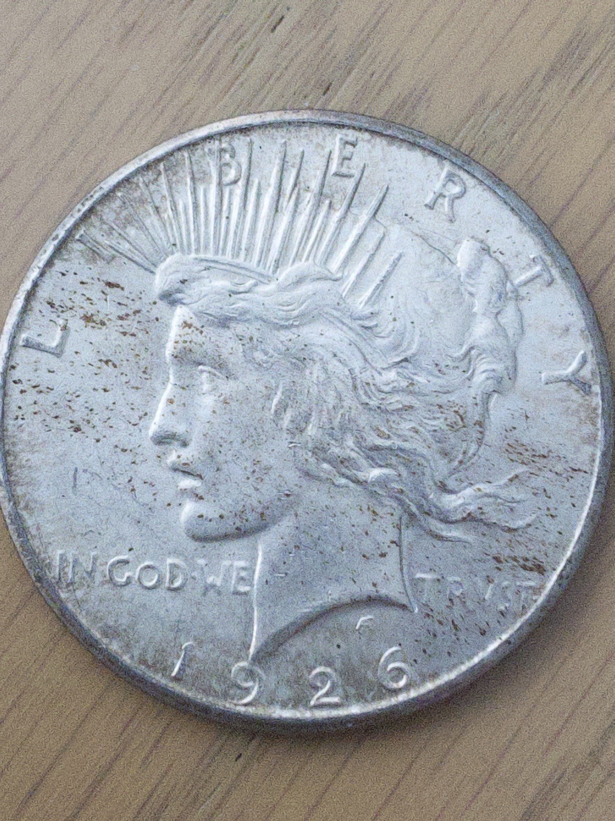 90% Silver Peace Dollars, Circulated, Lot Of 7. Give Peace a Chance!