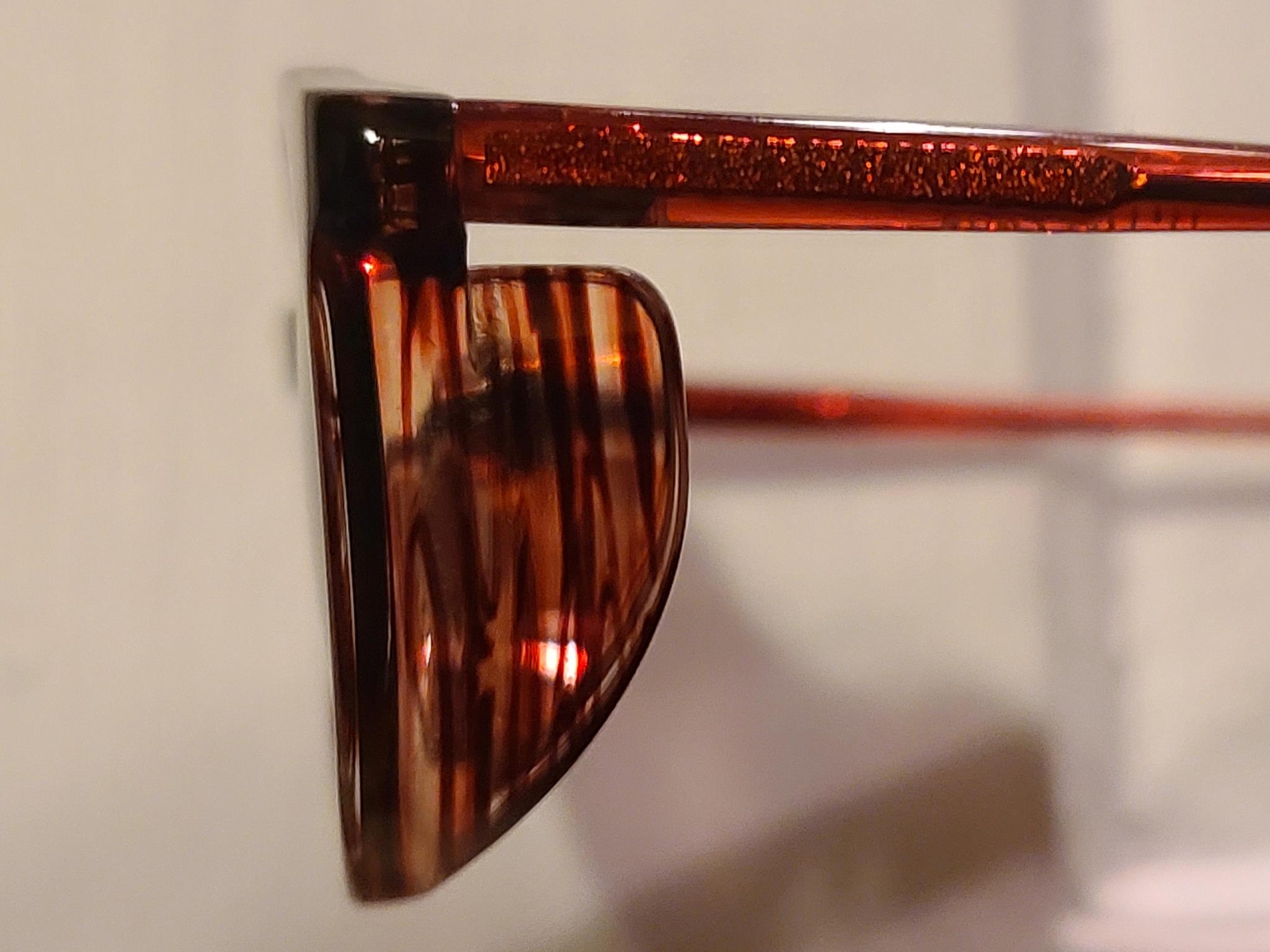 Reproduction WWII German Luftwaffe Umbral Sunglasses Vintage 1940s Red Brown