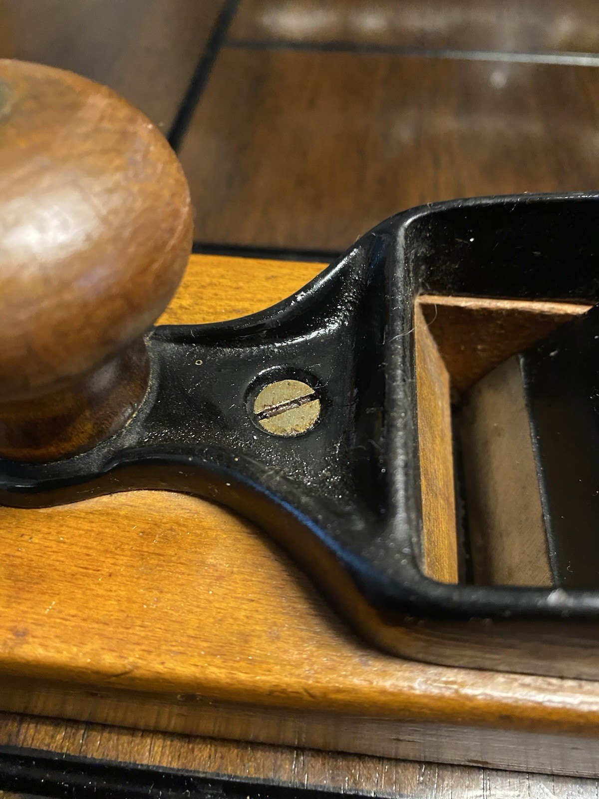 Antique c.1910 Ohio Tools Co.No.027 Wood Transitional Jack Plane “Ohio Globe”