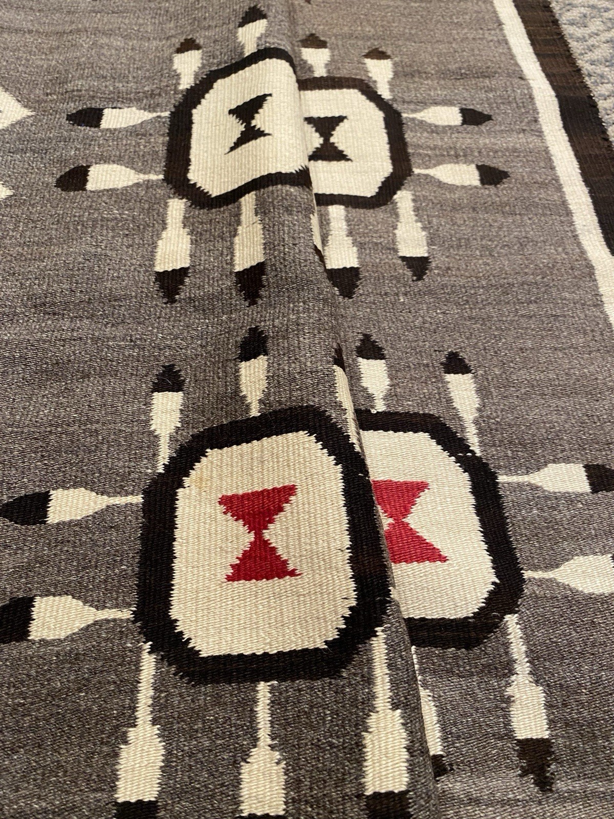 Native American Circa 1910 Bisti Navajo Weaving