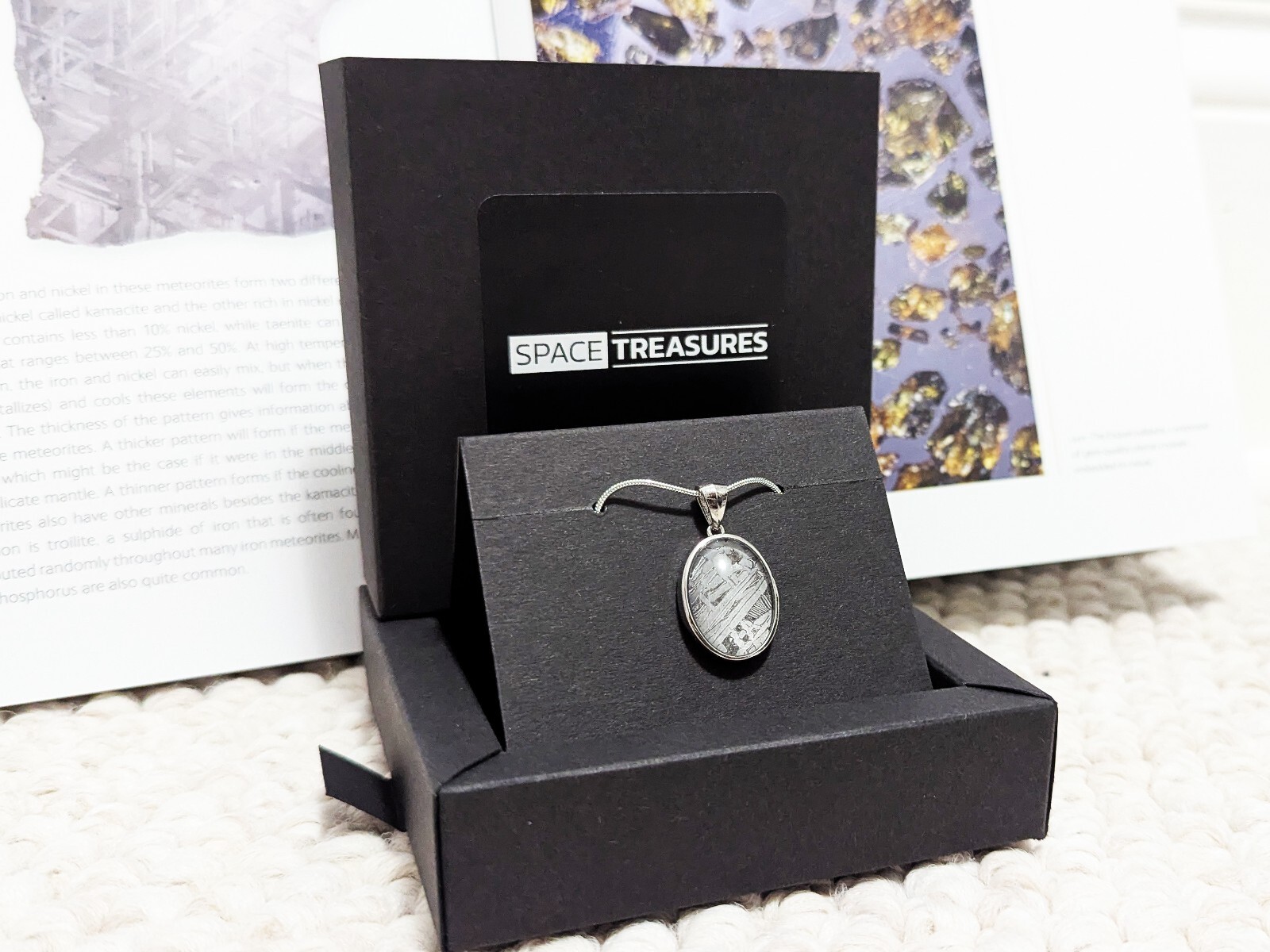 Genuine Aletai Iron Meteorite Pendant, Certified Space Artifact