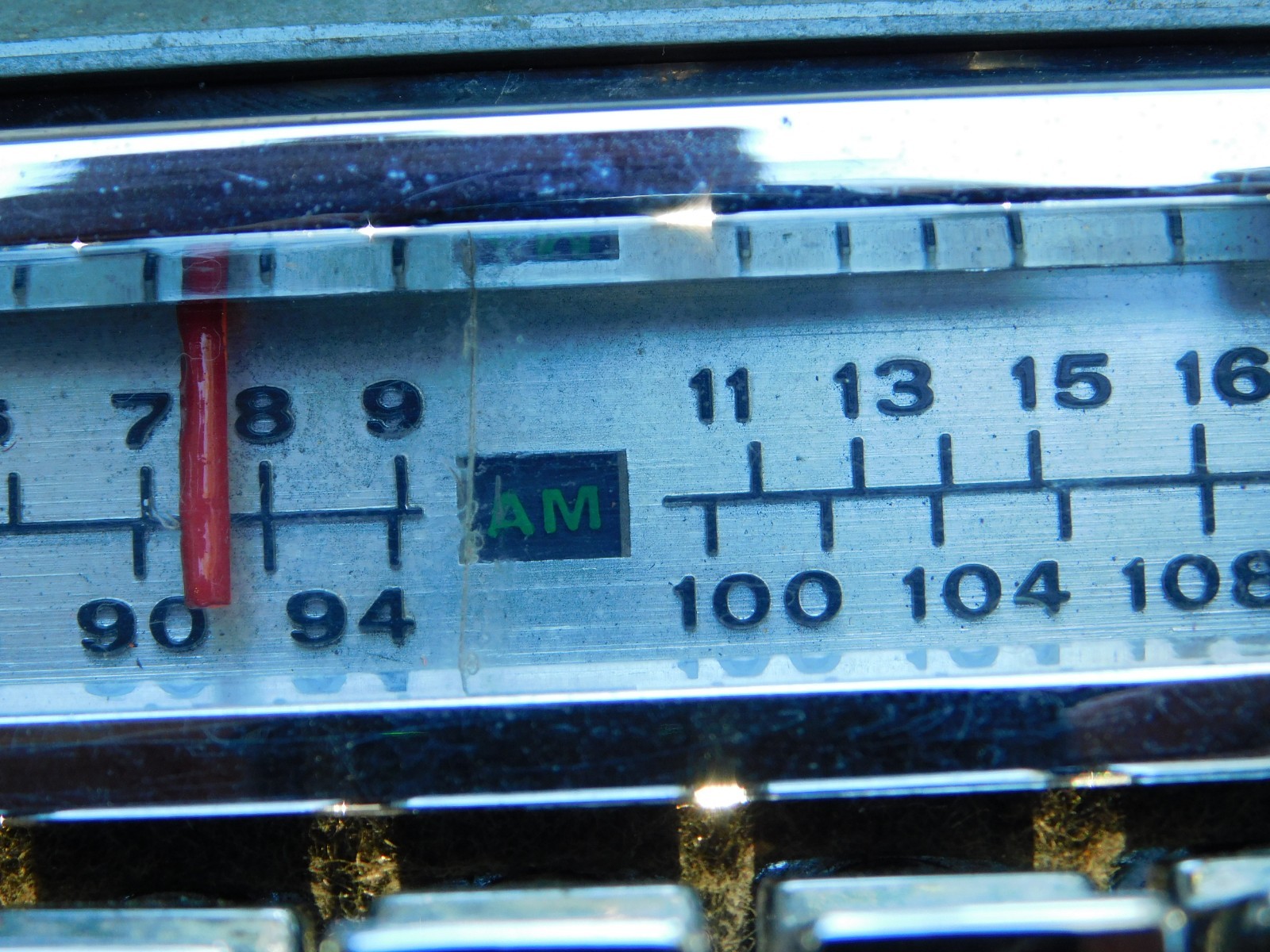 1965 FORD THUNDERBIRD OEM AM-FM RADIO KNOBS BEZEL SPEAKER