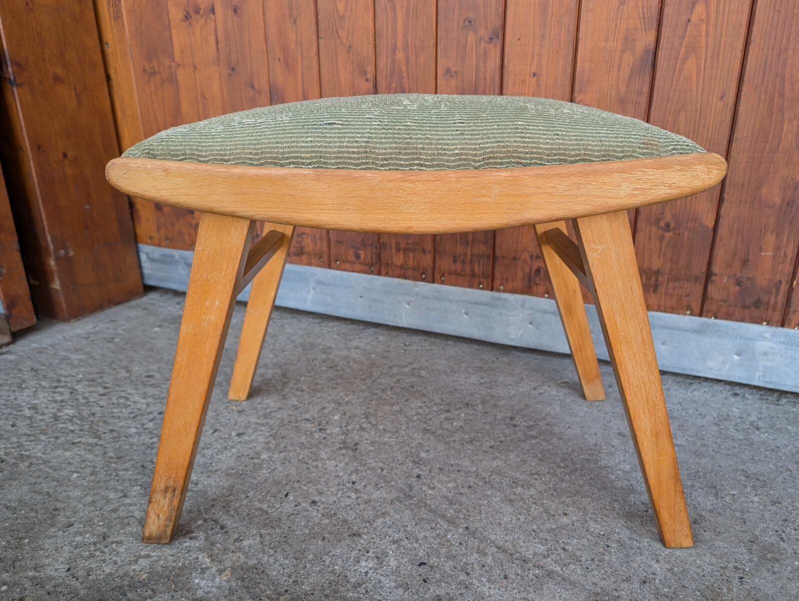 Vintage Ottoman Stool 60s Retro Pouf Mid Century