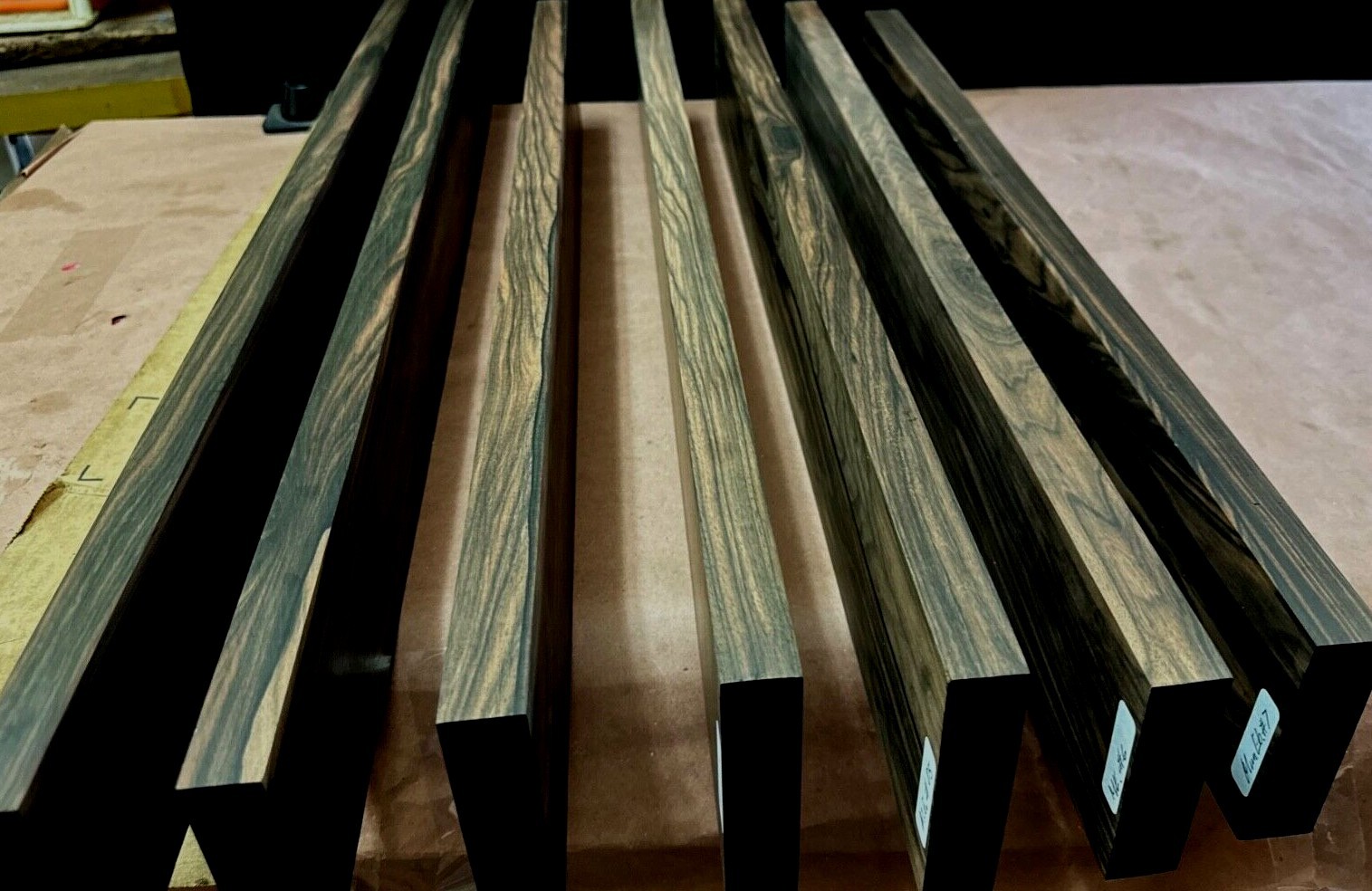 MUN EBONY ELECTRIC GUITAR NECKS, EXHIBITION GRADE