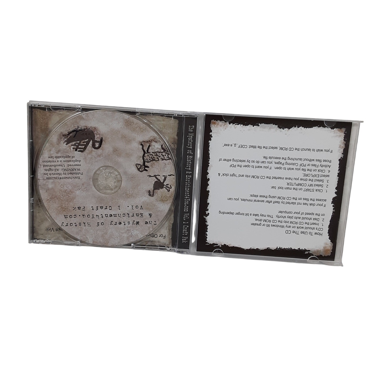 The Mystery of History Volume 1 Craft Pak CD 8 Historical Craft Projects