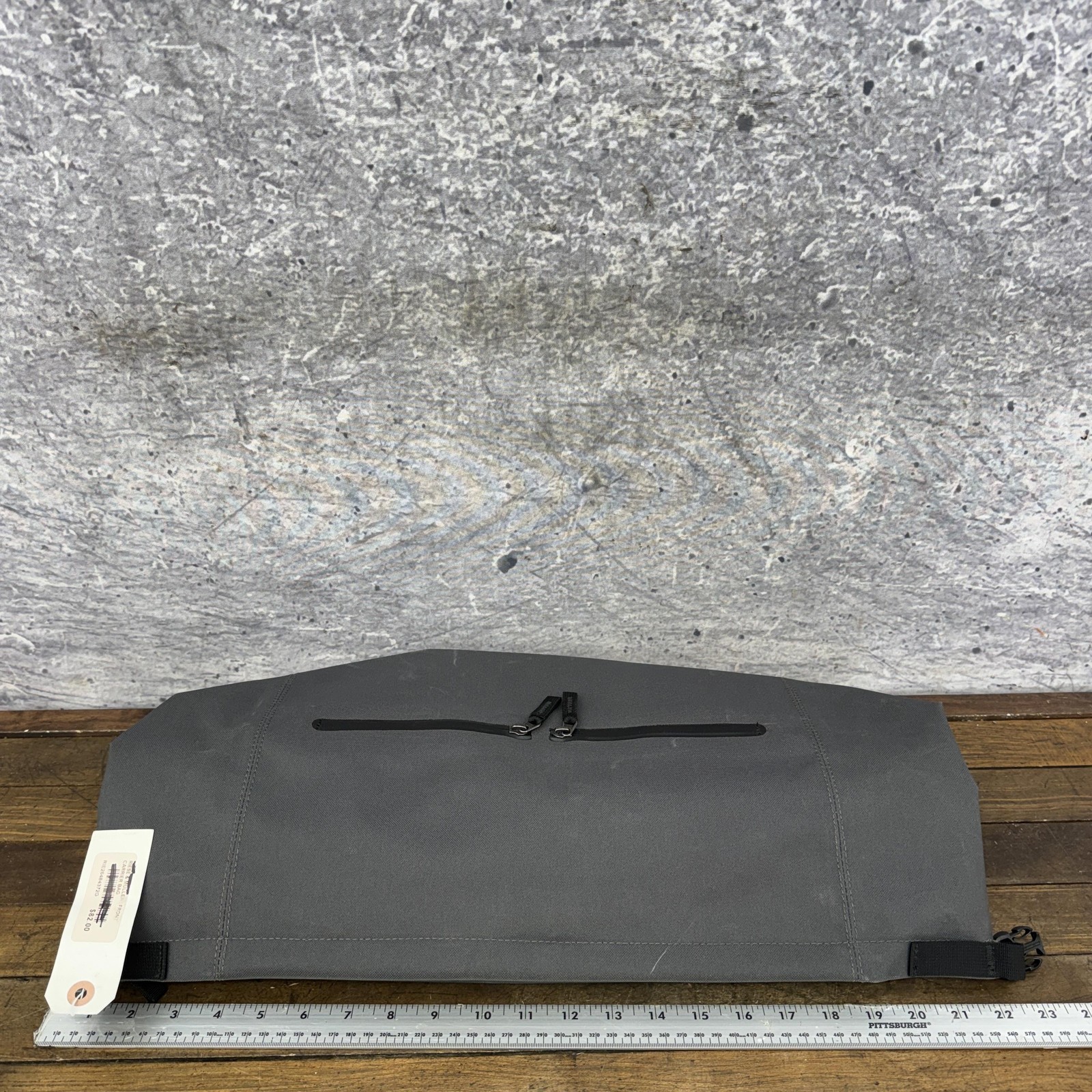 Riese & Muller Front Carrier Bag Large Gray Bike Rack Pack Water Resistant 625g