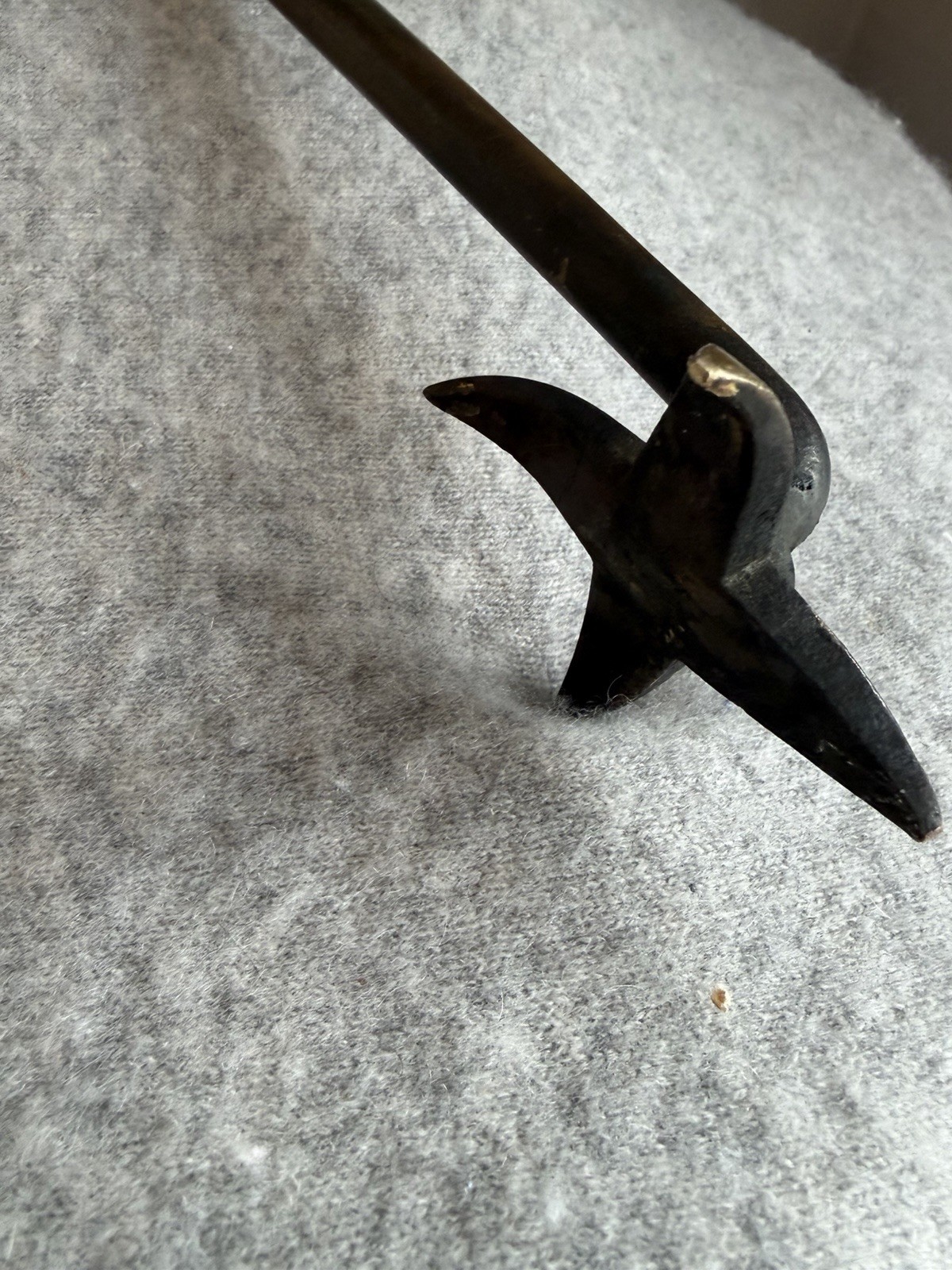 Antique Star Tip Fire Place Tongs Hand Forged 18 Inch Log Grabber